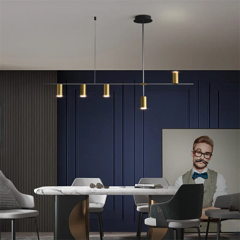 Afralia™ Modern LED Chandelier for Kitchen Island Dining Pendant Lamp