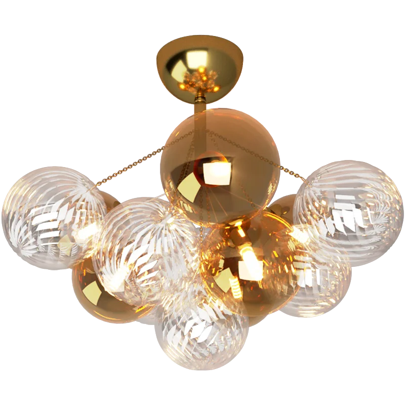 Afralia™ Cartoon Bubble Ball Chandelier for Kids' Room, Restaurant, Study - Modern & Creative