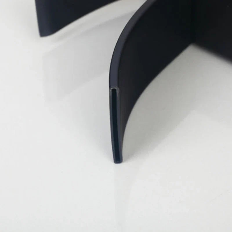 Afralia™ Waterfall Spout Basin Black Tap Set with Hand Painted Tempered Glass & Blue Mixer