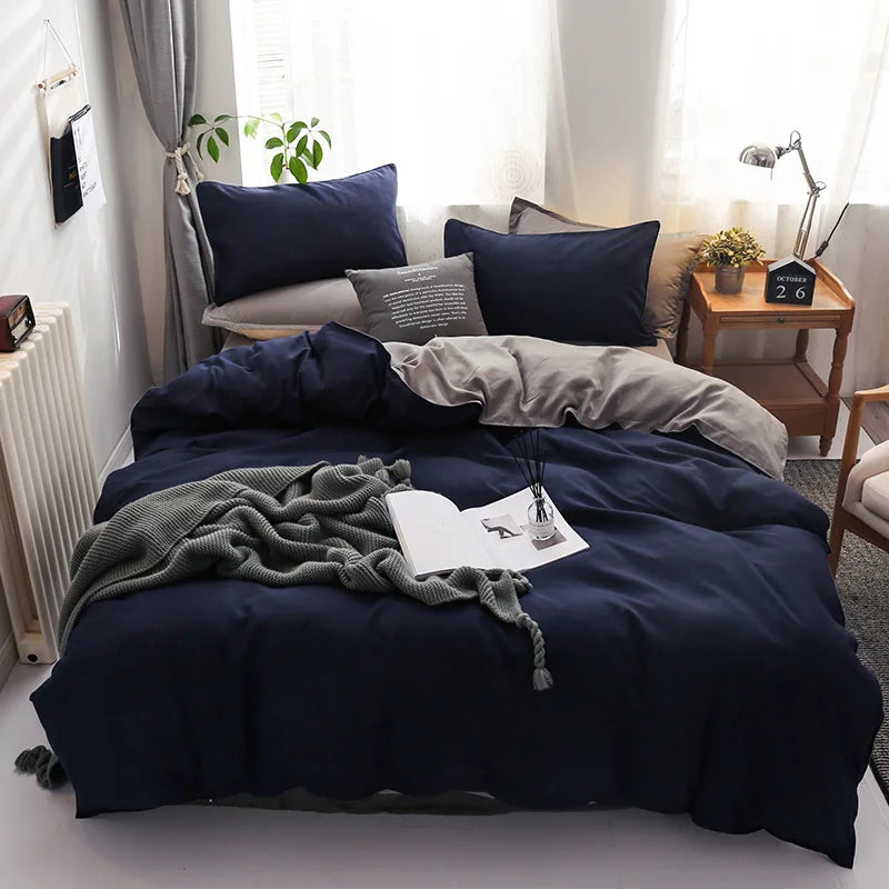 Afralia™ Light Gray Luxury Duvet Cover Set with Sheet Pillowcases