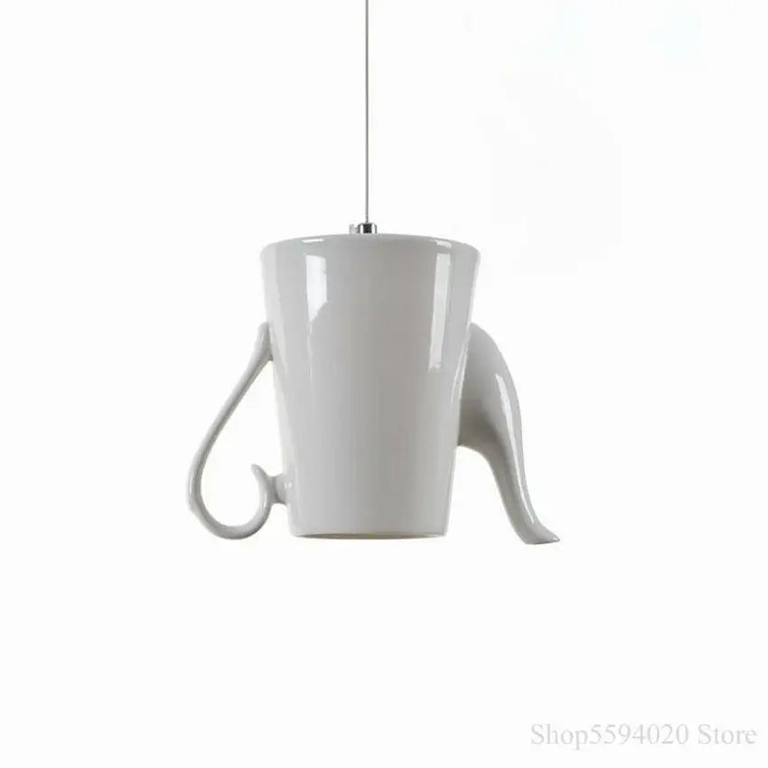 Afralia™ Nordic Ceramic LED Pendant Lights Modern Hanging Lamp for Dining Room and Kitchen