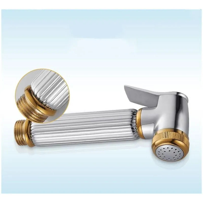 Afralia™ Brass Handheld Bidet Sprayer Set for Bathroom Faucet - Shower Gun Kit