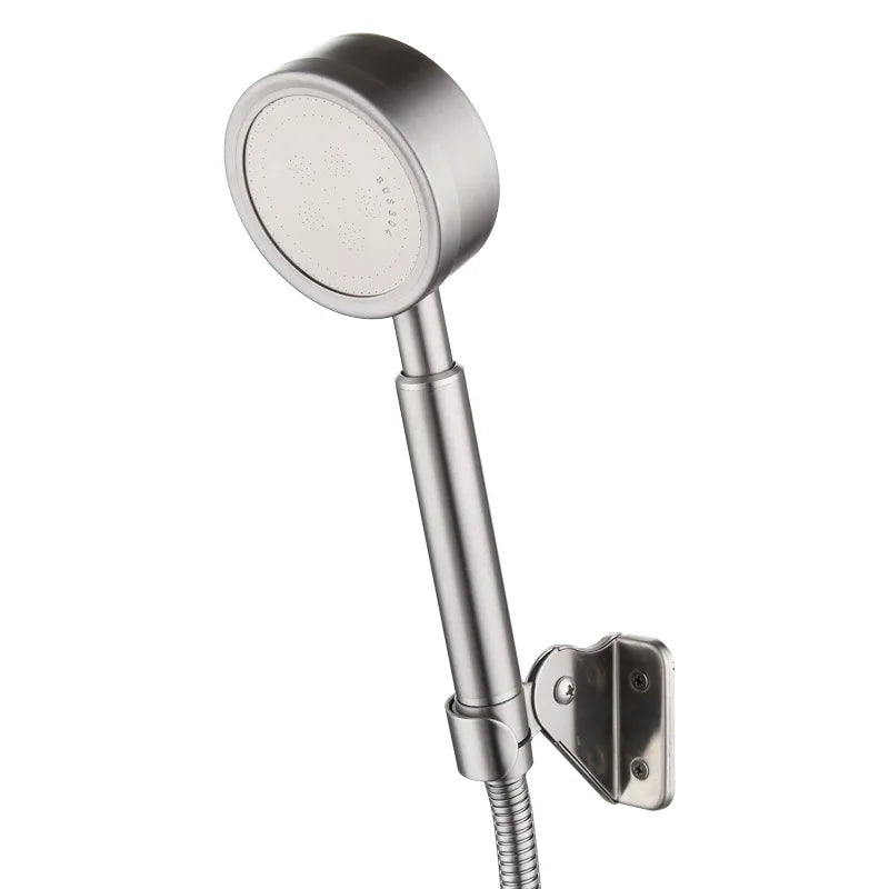 Afralia™ Stainless Steel Triple Bathtub Shower Faucet Set with Hot & Cold Water Mixer