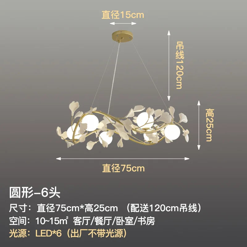Nordic Glass Ball Chandelier with Petals by Afralia™ - Luxury Interior Lighting