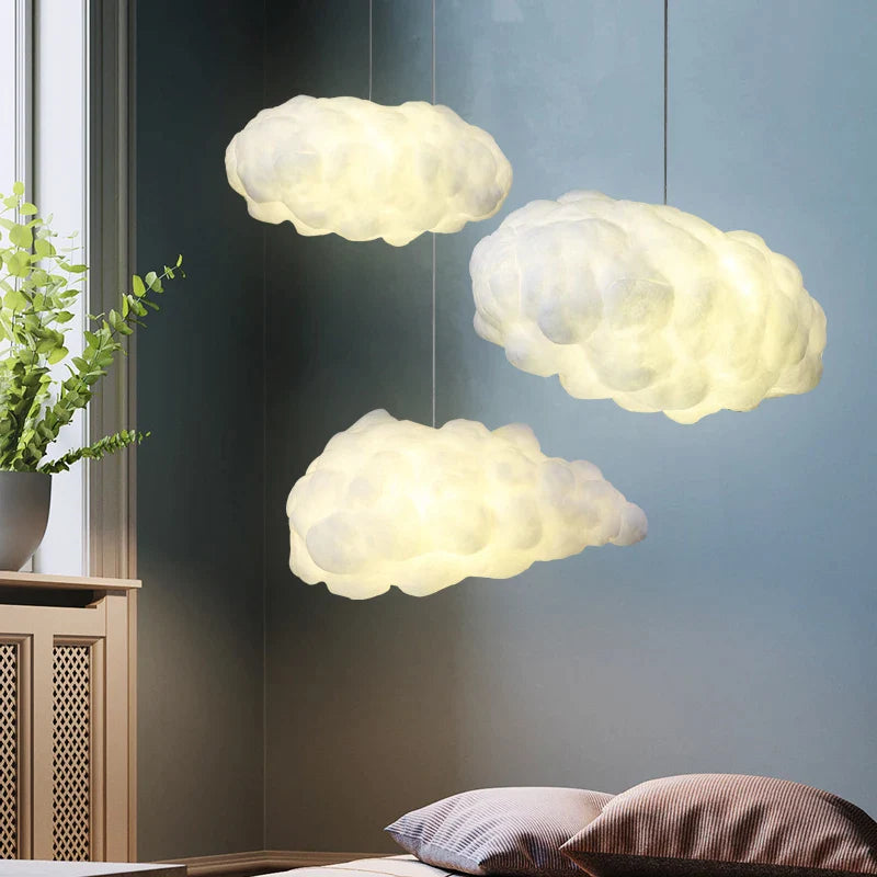 Afralia™ Cloud LED Chandelier Light for Kids room Nursery School