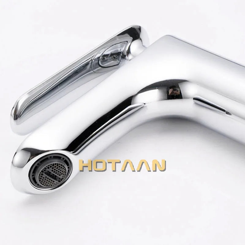 Afralia™ Basin Mixer Faucet Handle Bathroom Tap - Cold & Hot Water Control