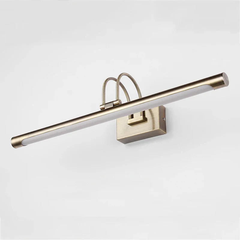 Afralia™ Vintage Brushed Nickel LED Vanity Sconce Bathroom Light Fixtures