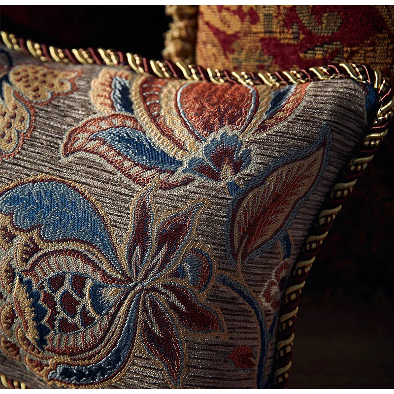 Afralia™ Retro Tapestry Cushion Cover: Handmade Medieval European Style Luxury Sofa Decor Pillows