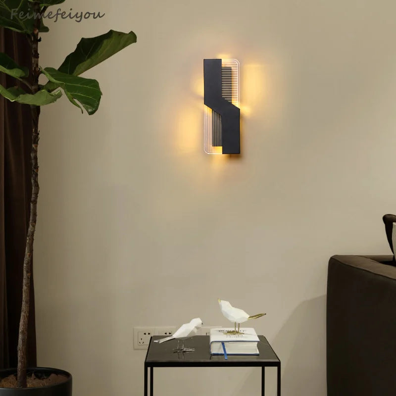 Afralia™ LED Bedroom Wall Lamp Modern Aisle & Corridor Lighting