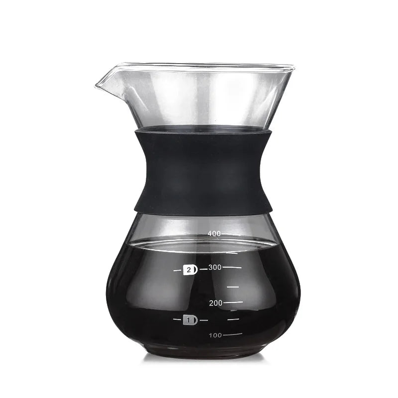 Afralia™ Glass Coffee Maker with Stainless Steel Filter - Durable Coffeeware