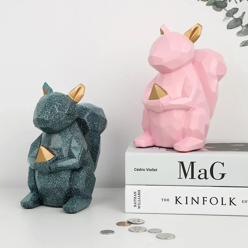 Afralia™ Squirrel Coin Box | Cute Animal Money Bank for Children | Student Gift Toy