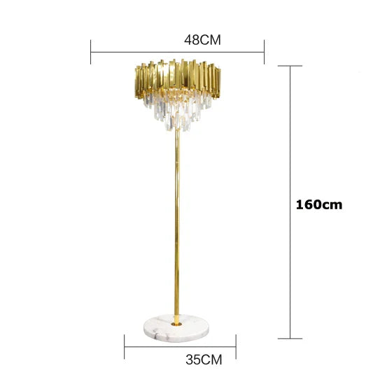 Afralia™ Art Deco Crystal LED Chandelier - 4 Tier Gold Silver Designer Lighting
