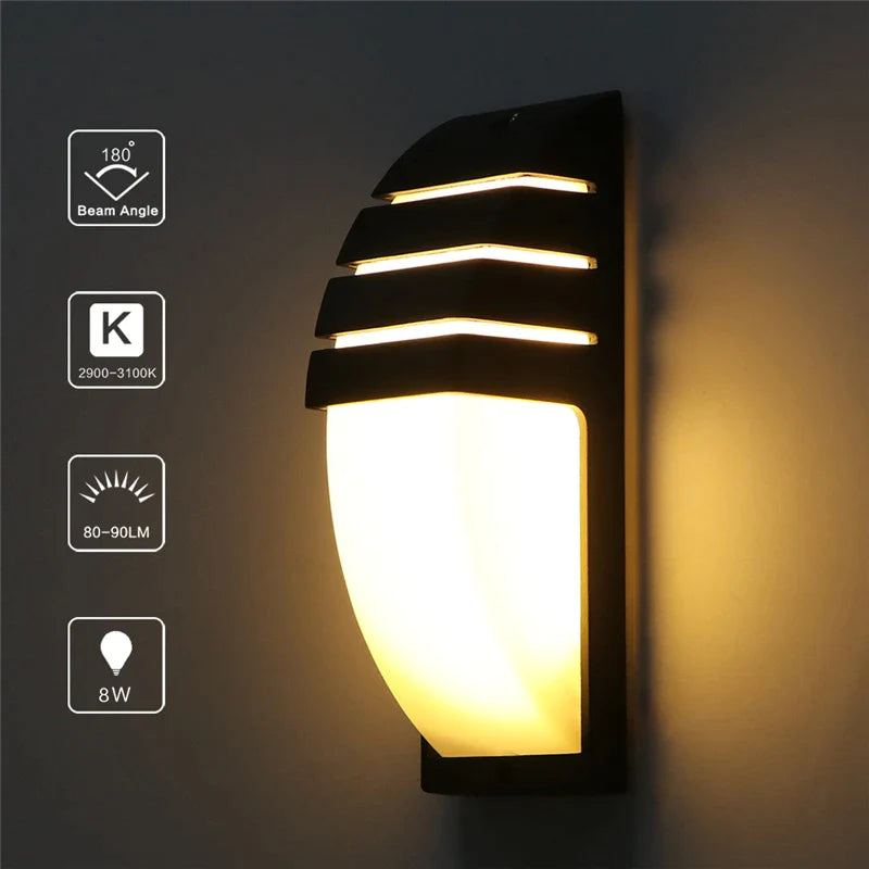 Afralia™ Outdoor LED Wall Lights with Radar Motion Sensor, Waterproof IP65, Garden Porch Decor