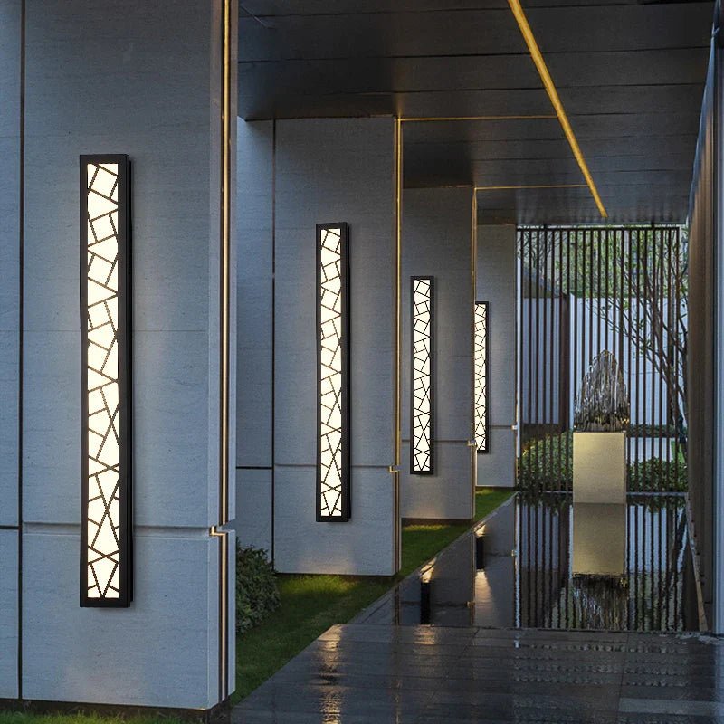 Afralia™ Modern Outdoor LED Wall Light for Courtyard and Garden