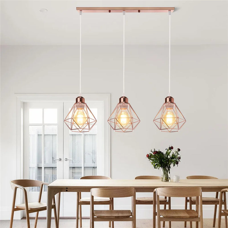 Afralia™ Iron Frame Pendant Chandelier for Modern Indoor Lighting