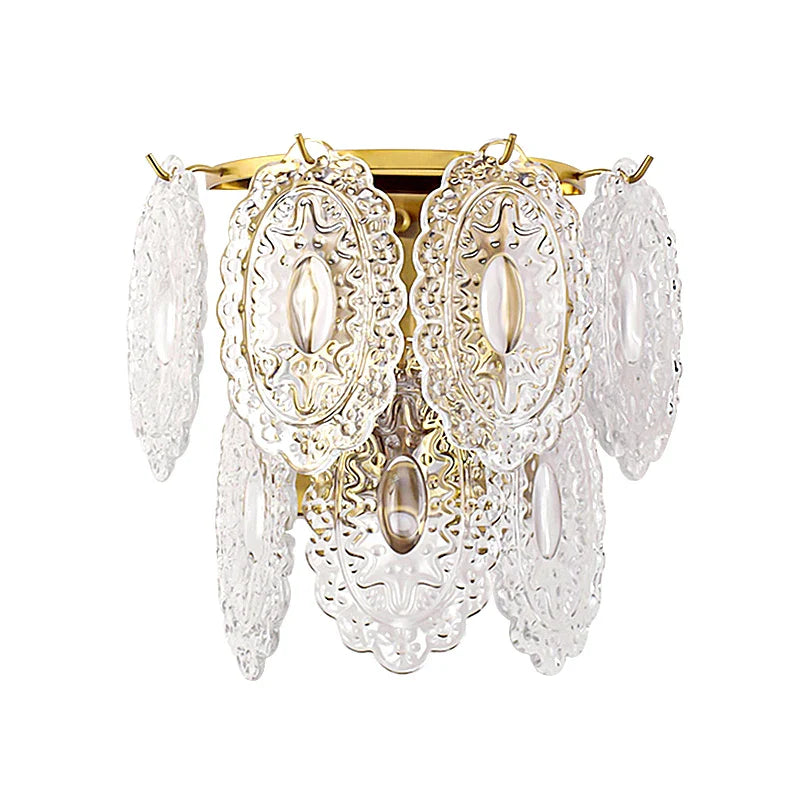 Luxury French Glass Flower Chandelier by Afralia™ - Vintage Nostalgic Modern Design