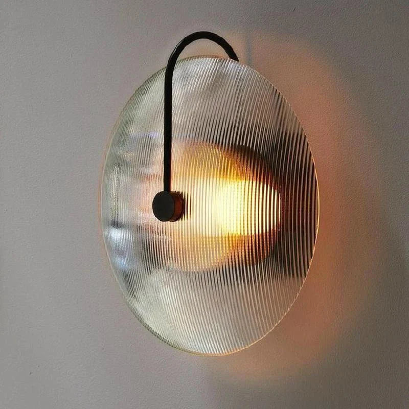 Afralia™ Glass Stripe Gold Wall Lamp for Modern Nordic Bedroom and Bathroom Decoration