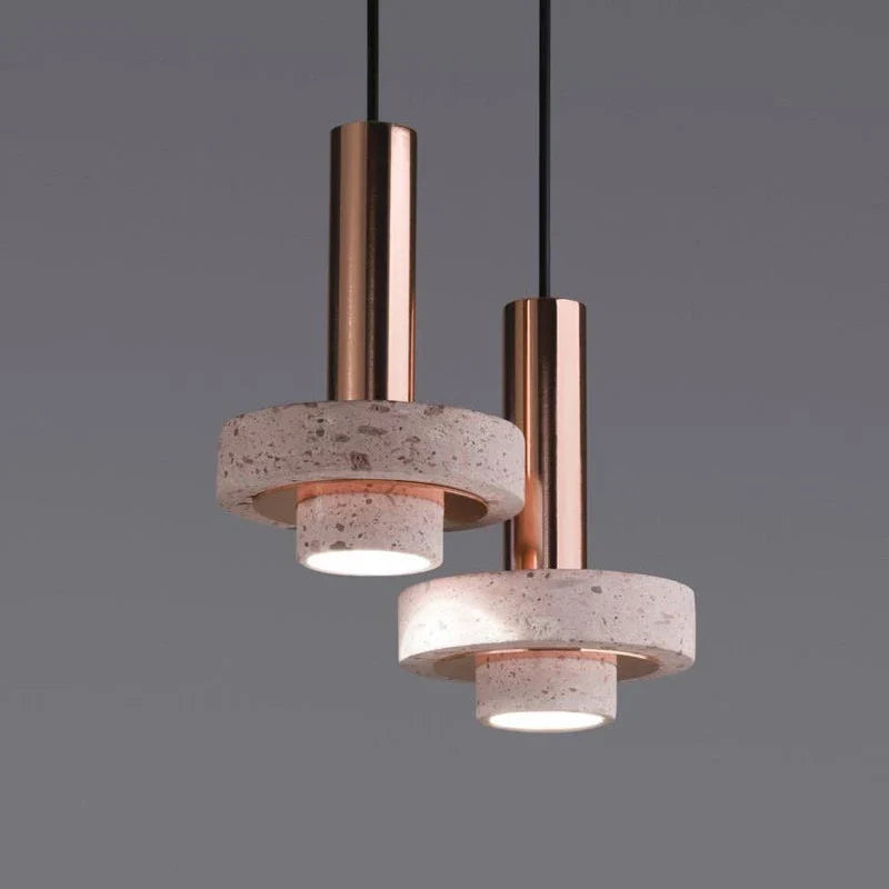 Afralia™ Terrazzo Pendant Light: Nordic Aluminum Lamp for Living Room, Bedroom, Restaurant, Hotel