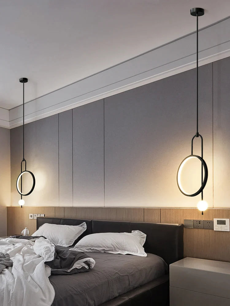 Afralia™ Modern Minimalist Bedroom Bedside Pendant Light Living Room Lamp