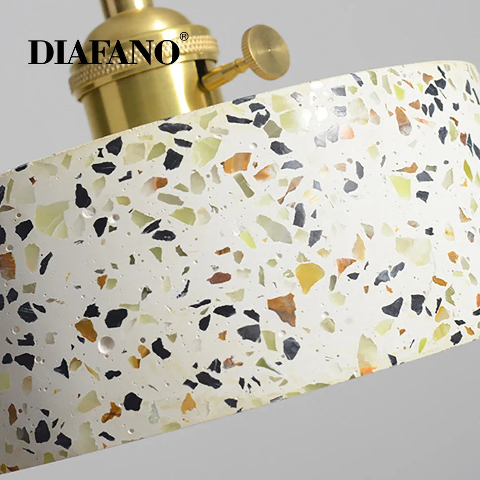 Afralia™ Nordic White Cement Pendant Lights E27 Modern Hanging Lamps for Bar Kitchen Living Room