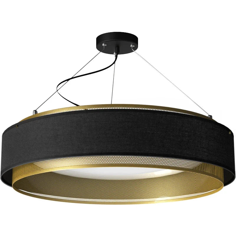 Afralia™ Copper Gold LED Round Pendant Light Industrial Kitchen Living Room Dining Fixture