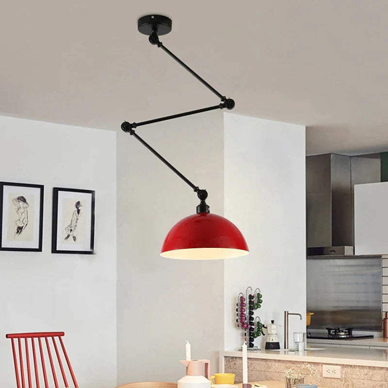 Afralia™ Adjustable Long Arm Pendant Light for Living Room Bedroom Dining Room