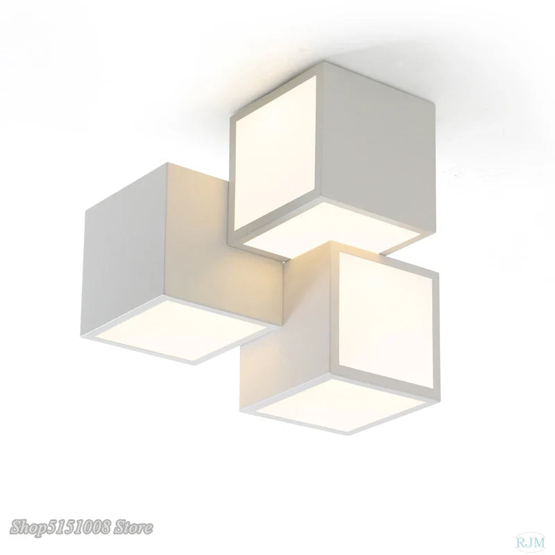 Afralia™ Acrylic LED Ceiling Light with Remote Control - Modern Square Design