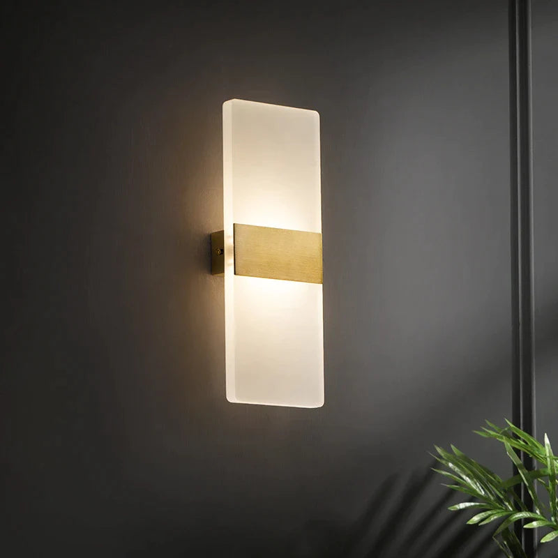 Afralia™ Modern Mini LED Acrylic Wall Lamp for Home Decor and Lighting Fixtures