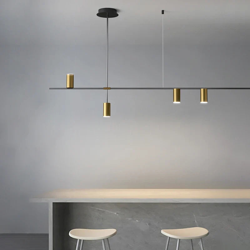 Afralia™ Modern LED Chandelier for Kitchen Island Dining Pendant Lamp