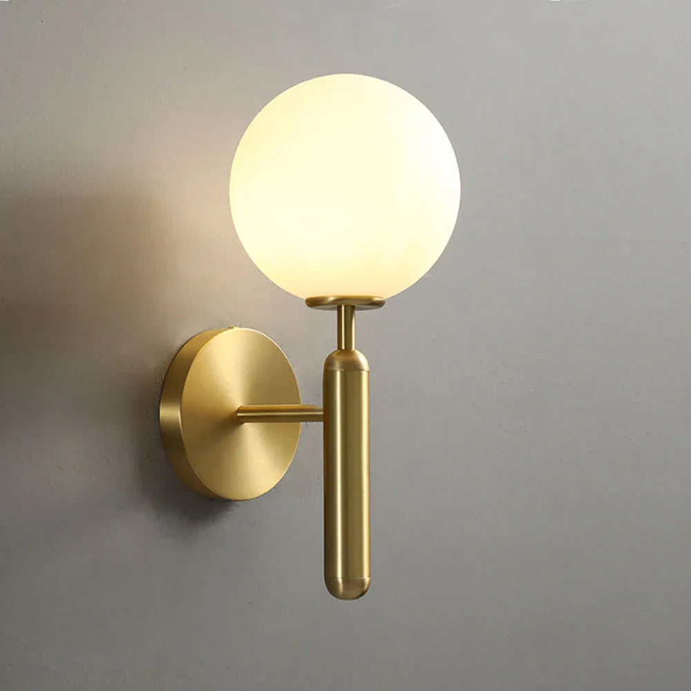 Glass Ball Bedside Wall Lights for Bedroom & Living Room, Afralia™ Modern Wall Lamp