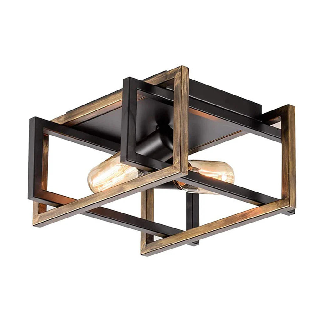 Afralia™ Industrial Vintage LED Ceiling Light Fixture for Home Kitchen Bar