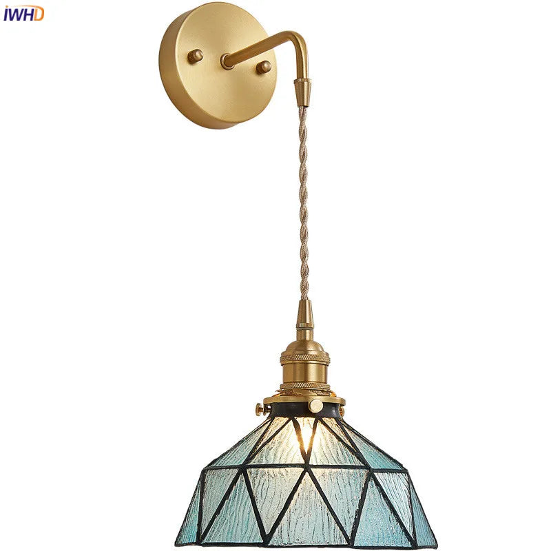 Afralia™ Nordic Copper Wall Lamp LED Wall Sconce for Bedroom Bathroom Stair Mirror