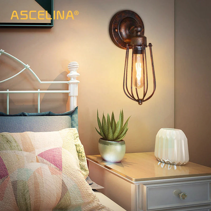 Afralia™ Rustic Adjustable Industrial Wall Sconce Light Fixture