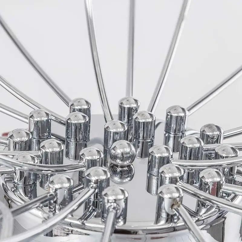 Afralia™ Chrome Metal LED Chandelier - Nordic Design Home Lighting for Living Room, Bedroom, Kitchen