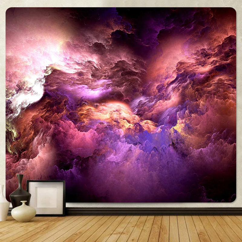 Afralia™ Cloud Home Tapestry: Boho Yoga Mat & Hippie Wall Decor, Large Size