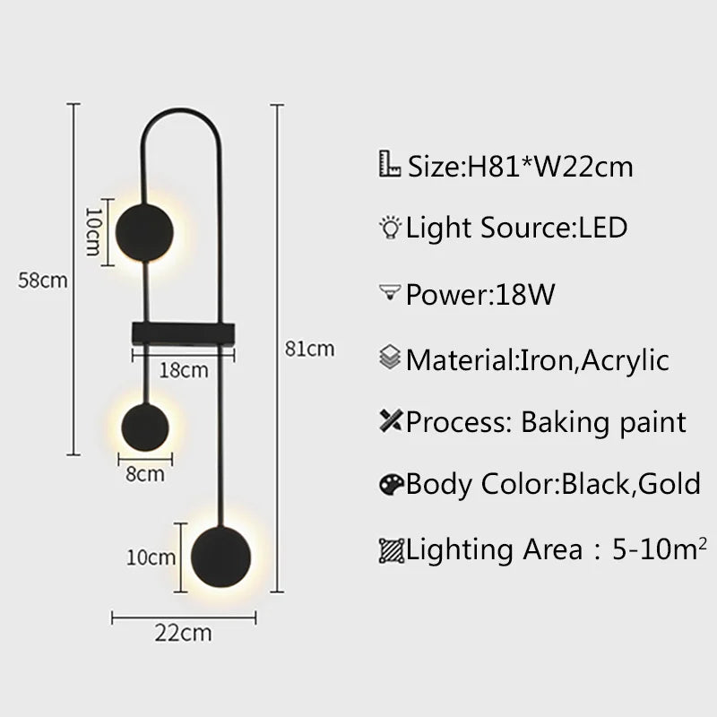 Afralia™ LED Wall Light: Modern Nordic Bedroom Lamp for Living Room, Bedside, Aisle, or Hotel