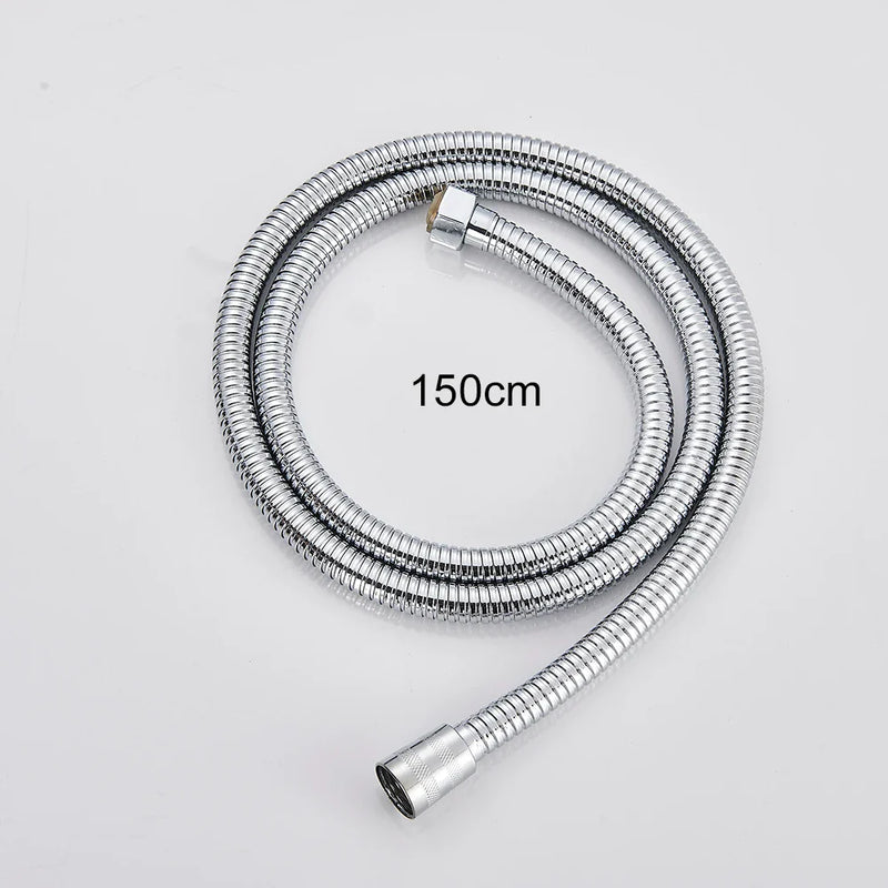 Afralia™ Black ABS Handshower Head with 150cm Stainless Hose - Wall Mounted Faucet Accessory