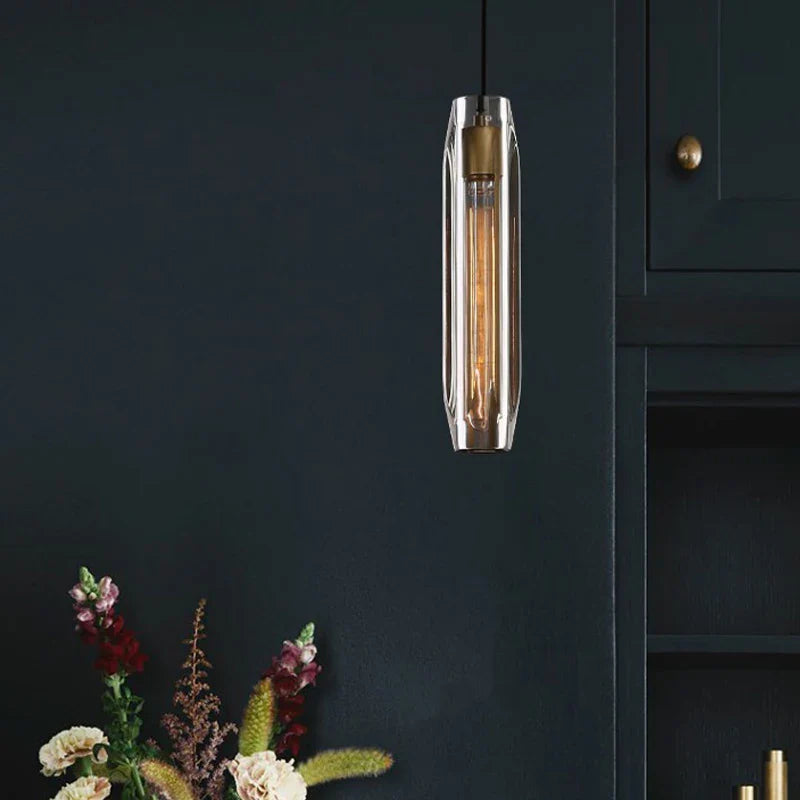 Afralia™ Copper Crystal Pendant Lamp for Indoor Living Room Dining Bar Bedroom