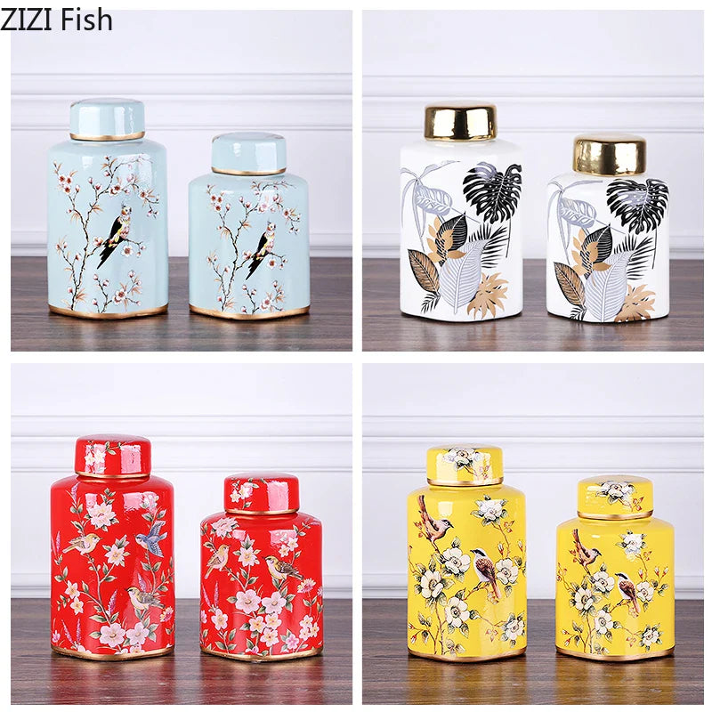 Afralia™ Country Ceramic Vase: Floral Home Decor Jar for Living Room & Dining Table