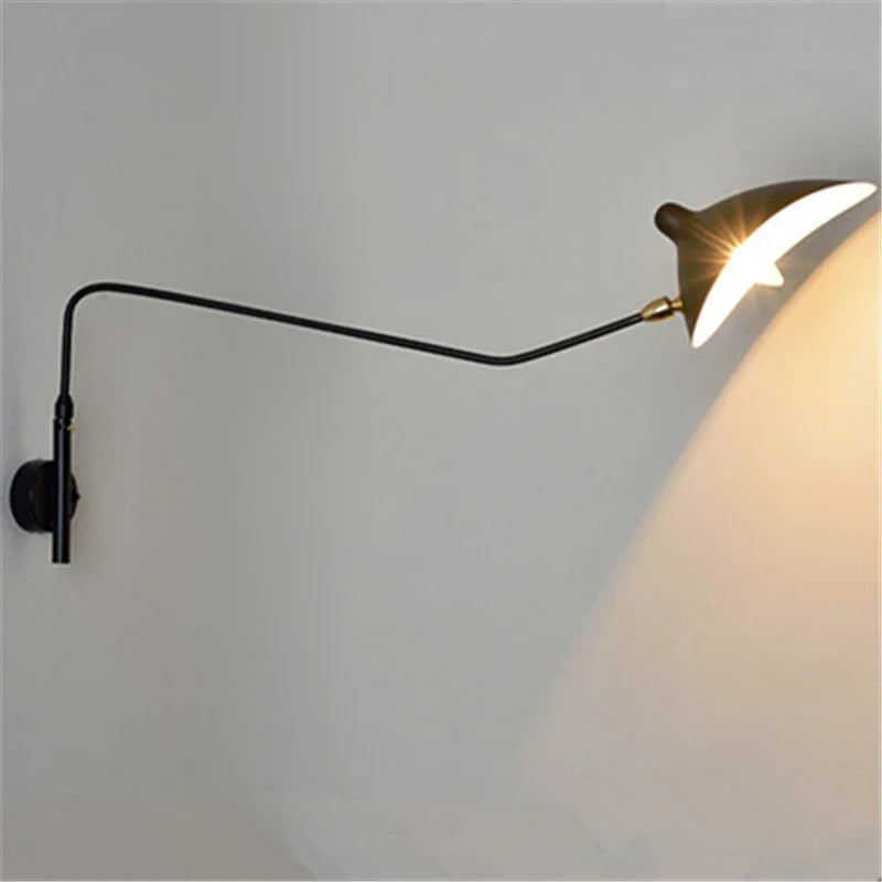 Afralia™ Spider Bedroom Wall Lights: Nordic Style Long Pole Wall Lamps for Living Room