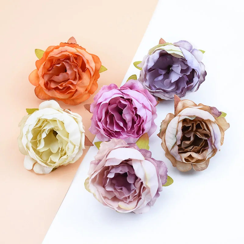 Afralia™ Silk Peonies Flower Wall Wedding Home Decor Artificial Flowers Bouquet