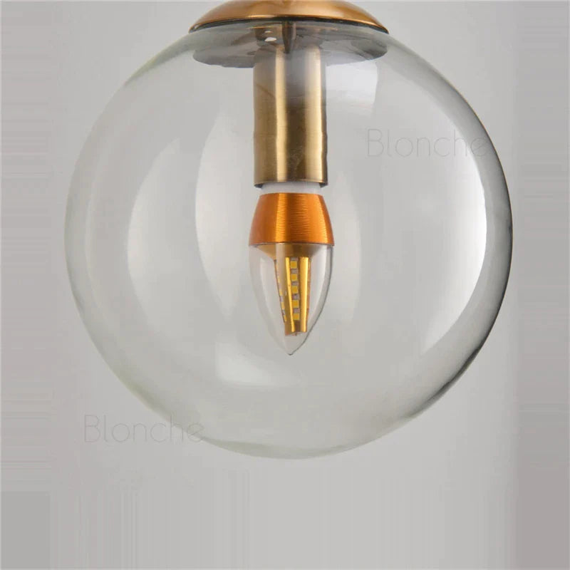 Afralia™ Glass Ball Wall Light: Gold Sconces for Bedroom & Living Room