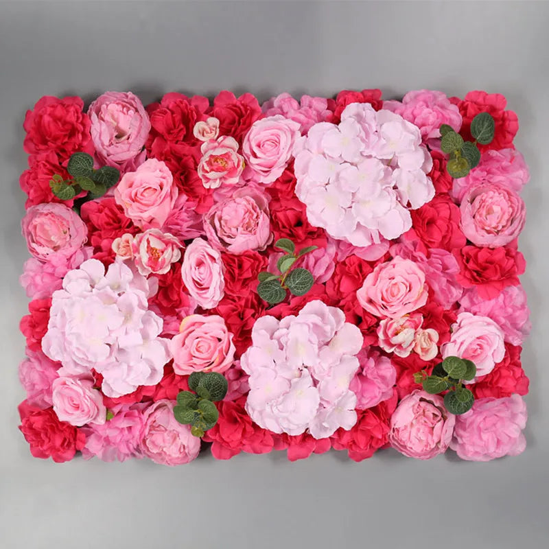 Afralia™ Pink Rose Artificial Flower Wall Decor for Weddings and Events