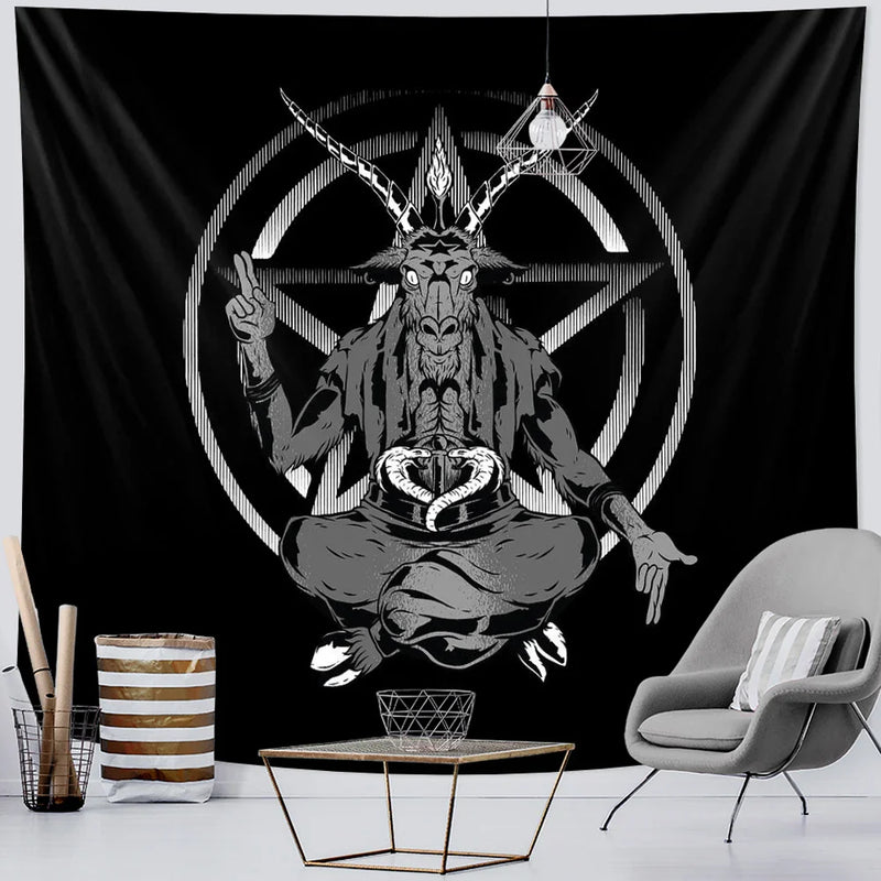 Afralia™ Viking Energy Meditation Tapestry: Spiritual Home Decor for Hippie Bohemian Vibes