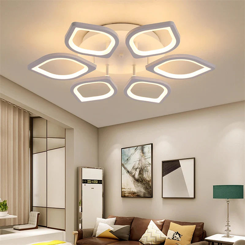 Afralia™ Modern Acrylic LED Chandelier Ceiling Light for Living Room Bedroom Decor