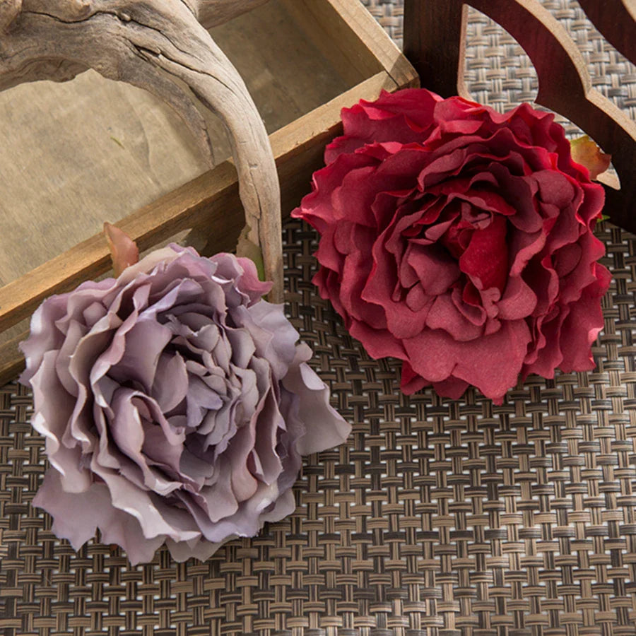 Afralia™ Peony Silk Flowers for Home Christmas Decor, DIY, Wedding, Scrapbooking