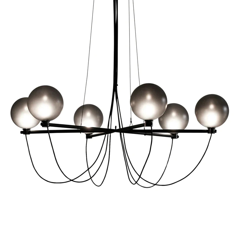 Afralia™ Nordic Glass Chandelier for Living & Dining Room, Villa, Duplex & Clothing Store