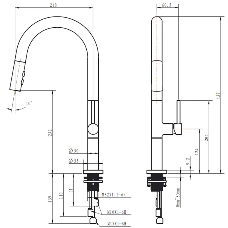 Afralia™ Smart Touch Sensor Kitchen Faucet with Pull Out Mixer - Sensitive Control