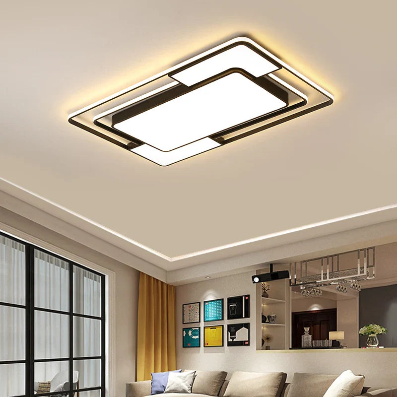 Afralia™ Iron Body Modern Chandelier Lighting with Remote Control