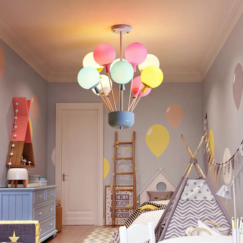 Afralia™ LED Balloon Ceiling Light Living Dining Room Baby Child Ceiling Lamp